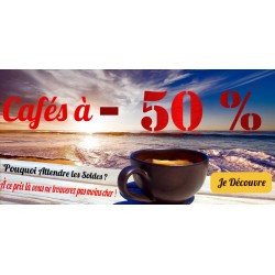-50% Sur votre café !